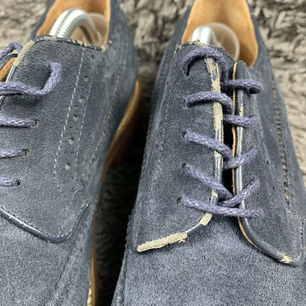 J.Crew Kenton Wingtip Oxford Shoes, Men’s Size 10.5 – Navy Suede